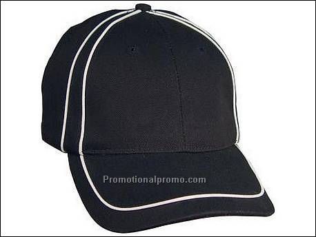 6 Panel Polo Twill Cap Piping