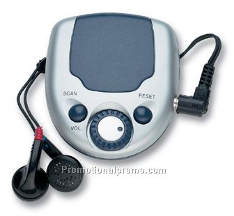 Auto scan radio with earphone