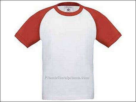 B&C Base-Ball kids White/Red