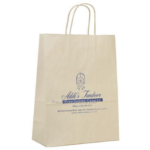 Bag - White Kraft Shopping, 10