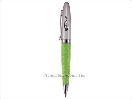 Balpen met het middenstuk van leder