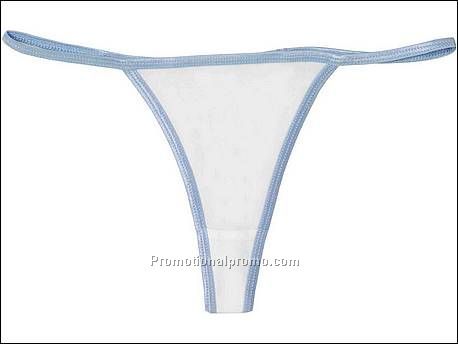 Bella Contrast Thong Bikini, White/BB