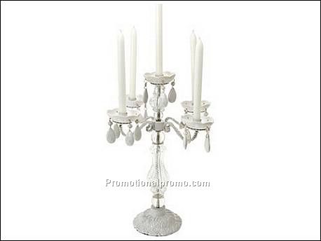 Candle holder Gypsy white, 5 arms