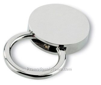 Chrome-plated key ring