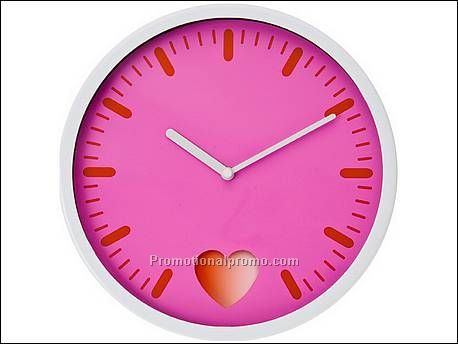 Clock pendulum Heart Beat pink