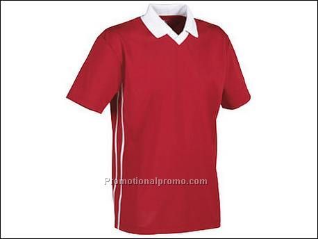 Cool fit v-neck polo. 1x1 gebreide ri...