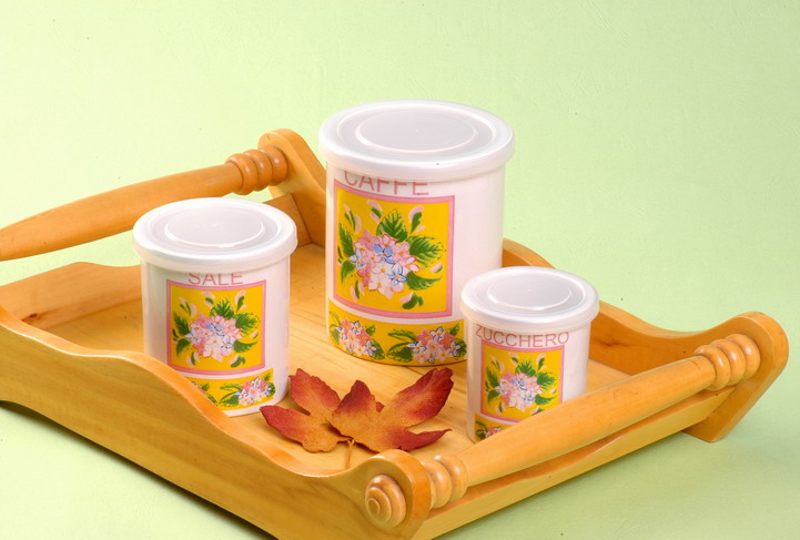 storage jar set with decal
  
   
     
    