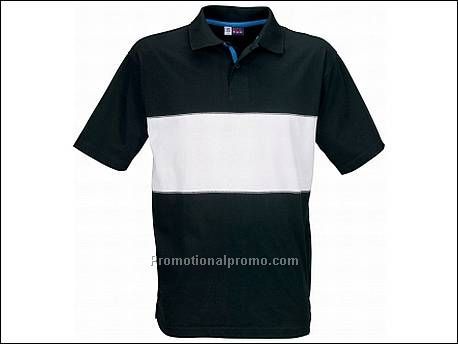 Detroit contrast polo. 1x1 rib gebrei...