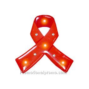 Flashing Aids Day Ribbon