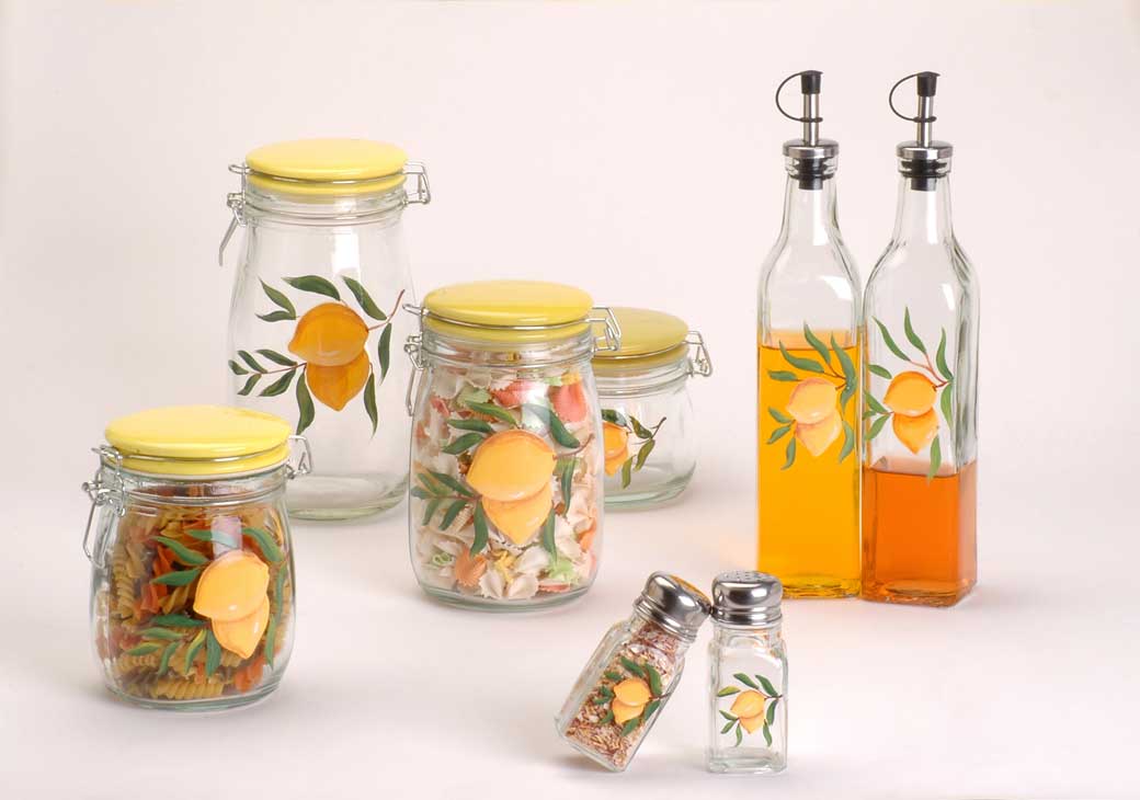 hand painted glass storage set
  
   
     
    