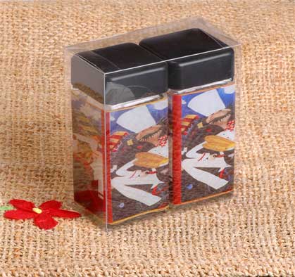 salt and pepper set with decal in PVC box
  
   
     
    