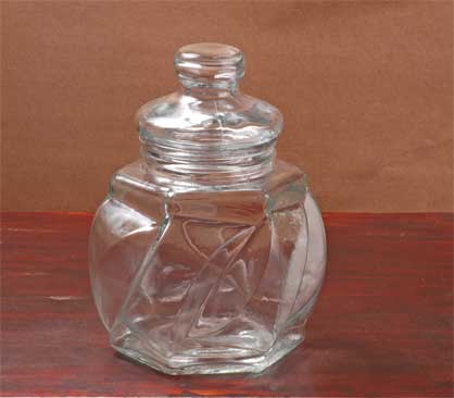 glass storage jar with glass lid
  
   
     
    