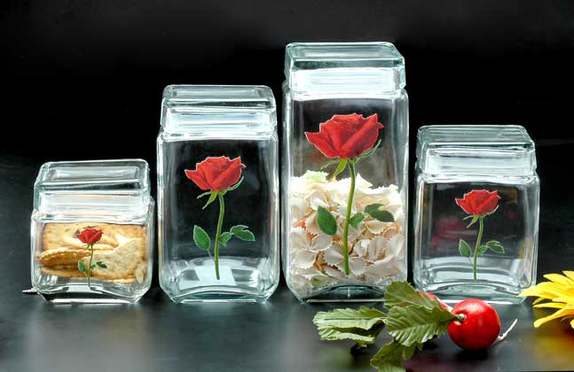 storage jar with decal
  
   
     
    