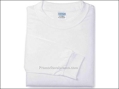 Gildan T-shirt Cotton L/S, 30 White