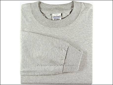 Gildan T-shirt Cotton L/S, 95 Sports Grey