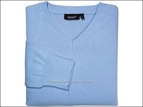 Hanes Pullover V-Neck, River Blue