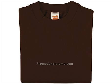 Hanes Sweat Set-In Sleeve, Brown