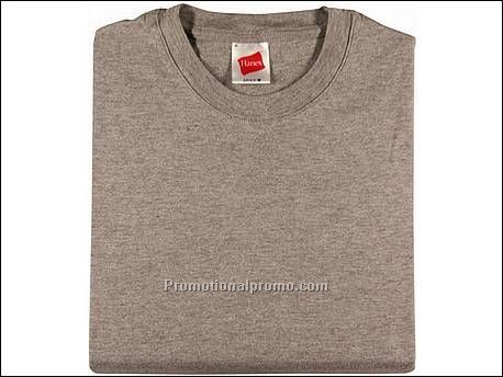 Hanes T-shirt Crew Neck Spicy, Grey Heather