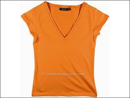 Hanes T-shirt V-neck BeauTy, Orange Peel