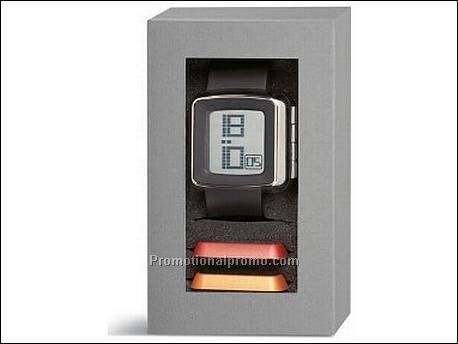 Horloge met kunststof kast,...