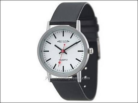 Horloge met metalen kast in mat...