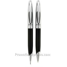 Lincoln twist action ball pen & pencil set