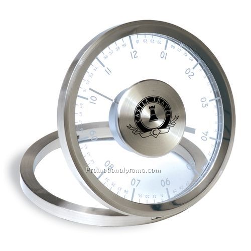 Metropolis Metal Table Clock