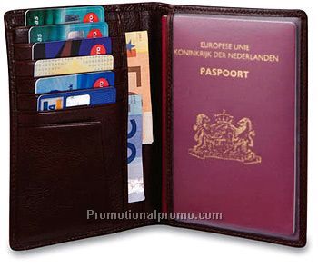 ORIENT EXPRESS PASSPORT HOLDER - Passport holder with transparent pvc insert pocket and cards holder