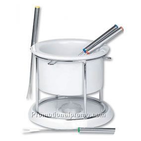 PORCELAIN CHOCOLATE FONDUE SET