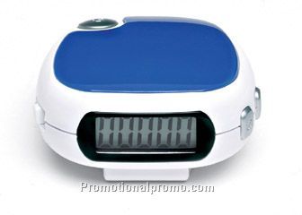 Pedometer with FM scan radio