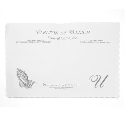 Placemat - Scalloped Edge, Paper