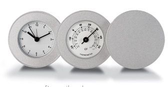 Pliable thermometer clock
