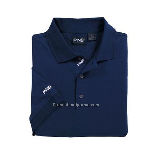 Polo - PING Dry-Fiber Dynamics Chevron-Tipped Sport Shirt