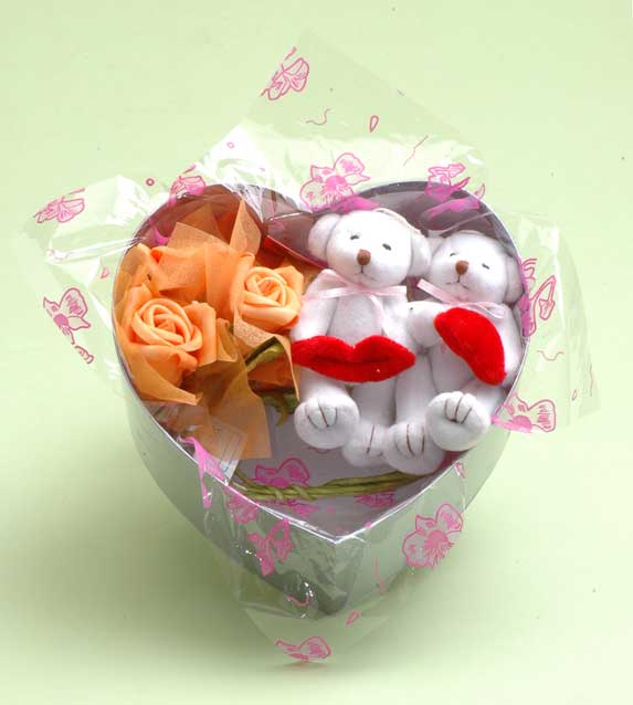 bear and rose for valentine's day
  
   
     
    