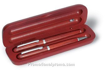 Rosewood pen set in box