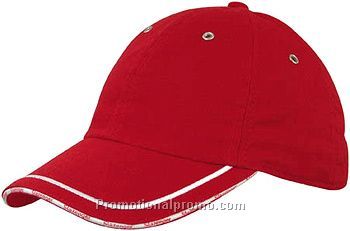 SLAZENGER 6 PANEL WASHED EDGE CAP
