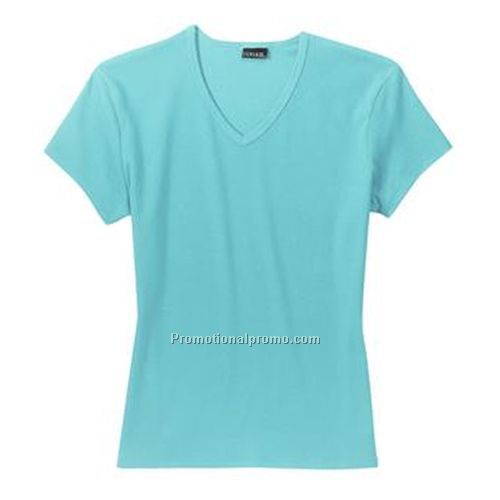 T-Shirt - Hanes Ladies' Silver V-Neck, Colors