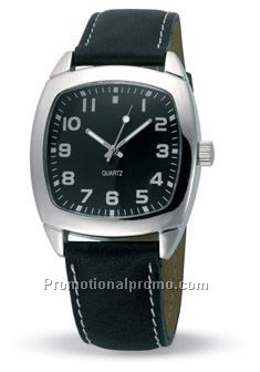 Tony watch with leather band