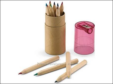 12 Kleurpotloden in koker