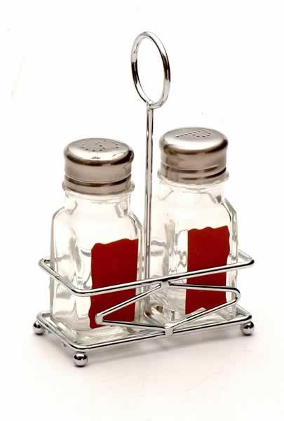 salt and pepper set with metal stand
  
   
     
    