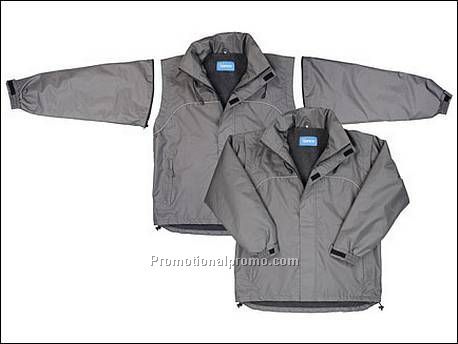 2 in 1 windjack en fleecetrui