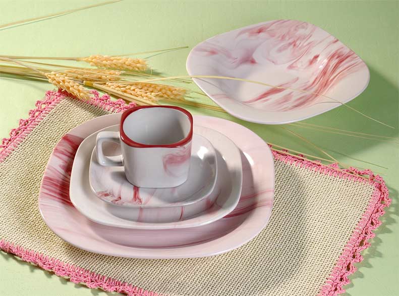 dinner set with decal
  
   
     
    