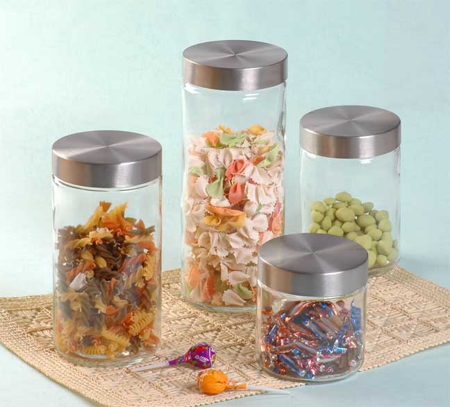 storage jar set with metal lid
  
   
     
    