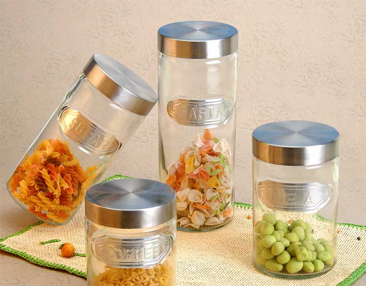 storage jar set with metal lid
  
   
     
    