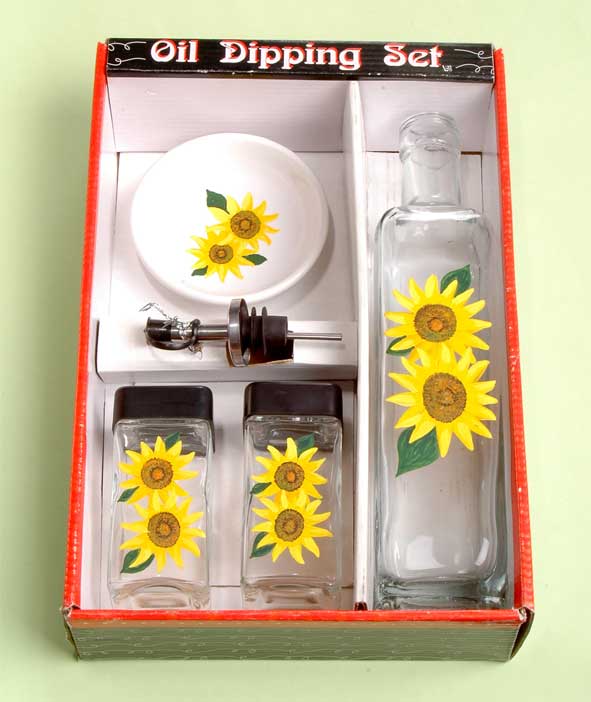 oil dipping set with display tray
  
   
     
    