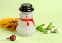 hand painted snowman jar
  
   
     
    
