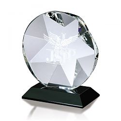 Optica Star Circle Award with Black Base C-2526