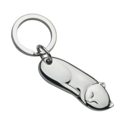 Metal Cat Keyring