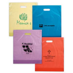 Colored Frosted Die Cut Bag