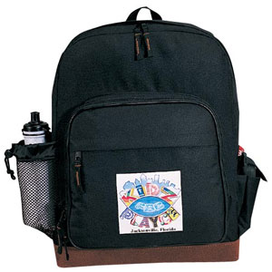 Leatherette Bottom Backpack